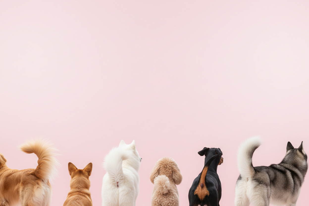 Dog Tails Close-Up